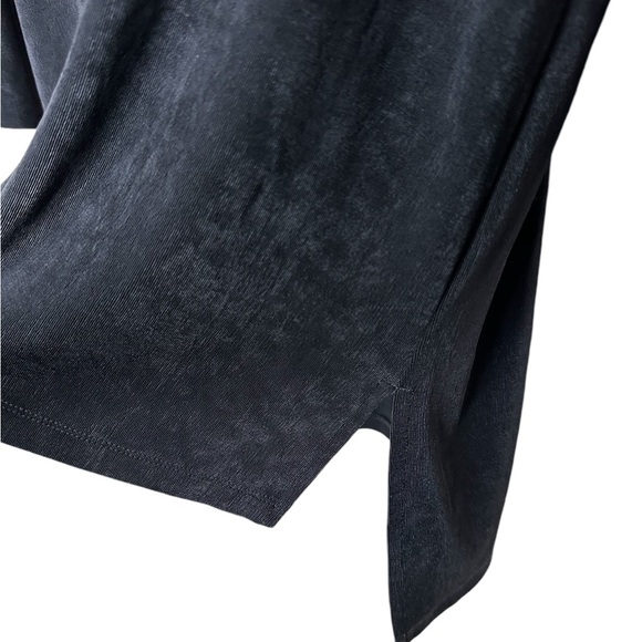 Chico’s Travelers Size 3 Slinky Knit Tunic Grommet Sleeves Asymmetric Hem - Picture 6 of 14